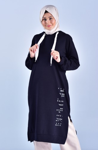 Dark Navy Blue Tuniek 1303-09