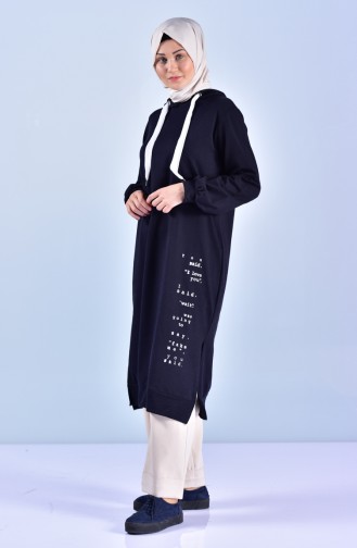 Dark Navy Blue Tuniek 1303-09