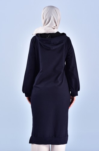 Dark Navy Blue Tuniek 1303-09