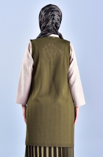 Dark Khaki Waistcoats 3736-18