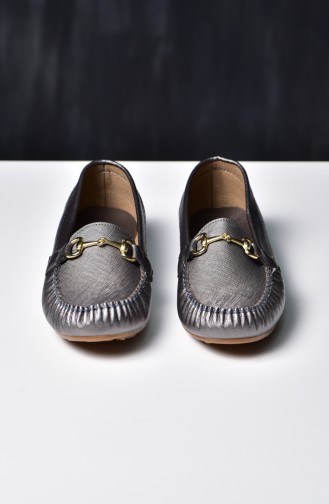 Gray Woman Flat Shoe 50233A-01