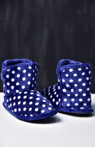 Chaussons Bottes Pour Femme 50277-02 Bleu Marine 50277-02