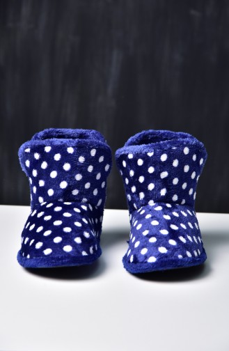 Chaussons Bottes Pour Femme 50277-02 Bleu Marine 50277-02