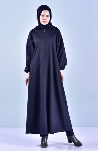 Navy Blue Abaya 40008-01