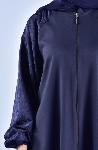 Abaya Jacquard 4008-01 Bleu Marine 40008-01