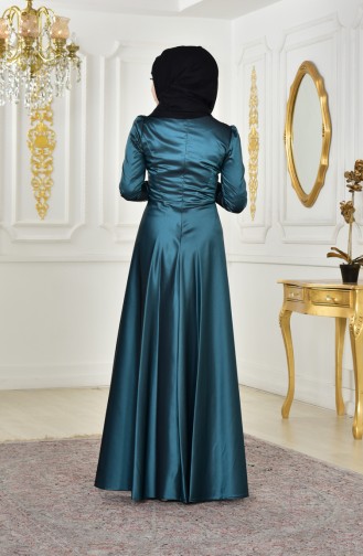 Sequined Evening Dress 0426-04 Green 0426-04