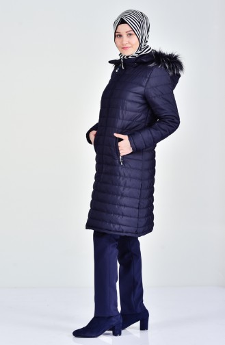 Navy Blue Winter Coat 0232-02