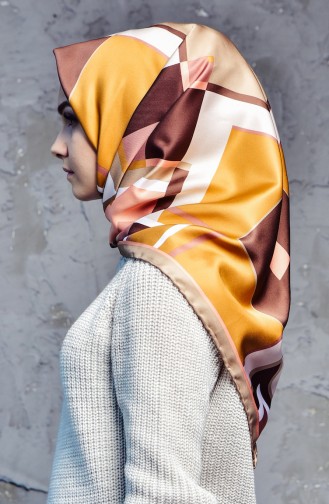 Brown Scarf 9000P-01