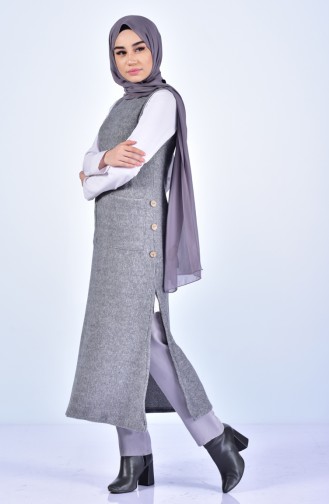 فستان رمادي 3002-03