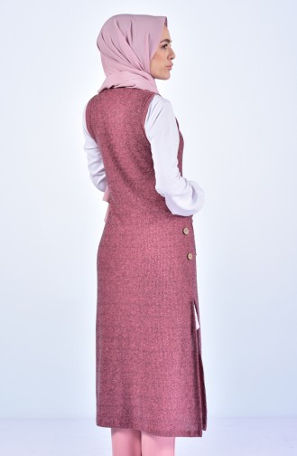 Dusty Rose Hijab Dress 3002-07