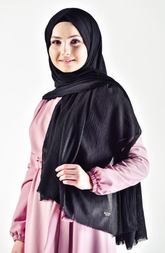 Trend Bürümcük Şal 60077-03 Siyah