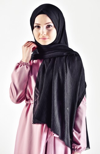 Trend Bürümcük Şal 60077-03 Siyah