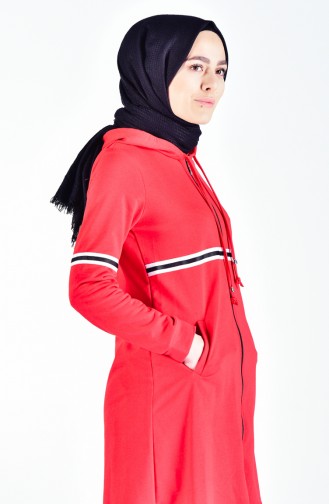 Hooded Sweatshirt 8012-03 Red 8012-03