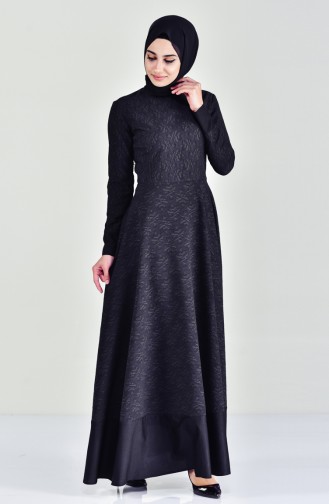 Robe à Motifs 7219-03 Noir 7219-03