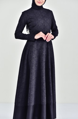 Robe à Motifs 7219-03 Noir 7219-03