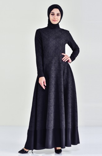 Robe à Motifs 7219-03 Noir 7219-03