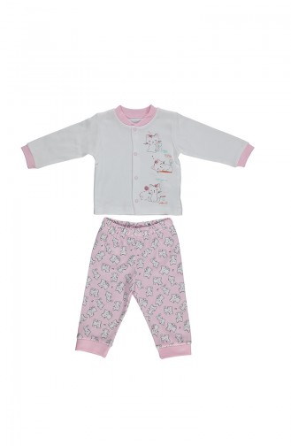 Bebetto Penye Pijama Takımı F964-PMB-01 Pembe