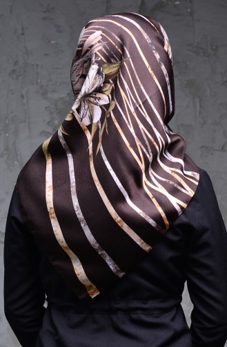 Winter Patterned Scarf 901401-05 Brown 901401-05