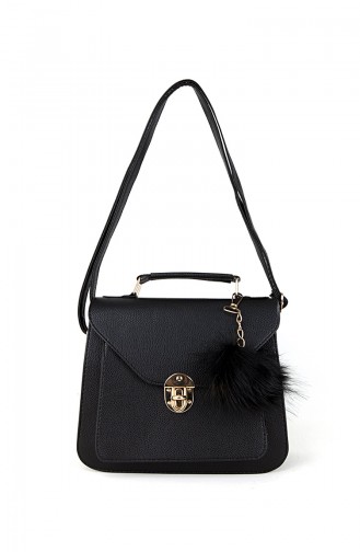 Black Shoulder Bag 10372SI