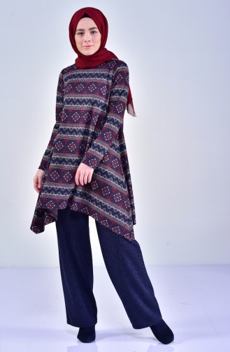 TUBANUR Tunic Trousers Double Suit 2991-01 Navy Blue Claret Red 2991-01
