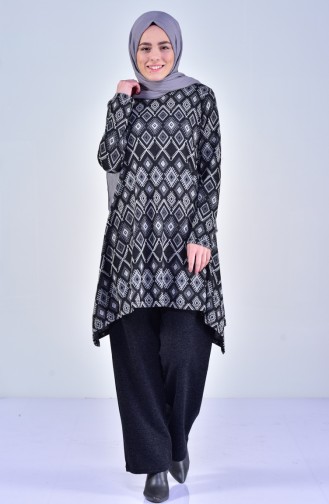 Tunik Pantolon İkili Takım 2999-03 Siyah 2999-03