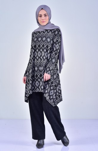 Tunik Pantolon İkili Takım 2999-03 Siyah 2999-03