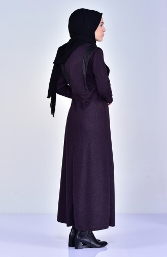 YNS Garnish Dress 4029-03 Plum 4029-03