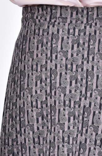 W.B Patterned Skirt 8905-02 Mink 8905-02
