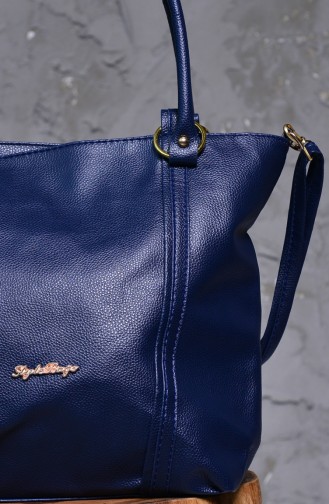 Navy Blue Shoulder Bags 1408-10