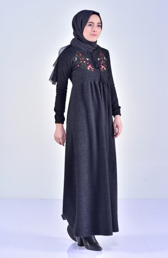 Embroidered Dress 2092-03 Smoked 2092-03