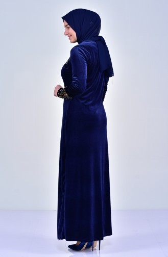 Parlament-Blau Hijab Kleider 0020-01