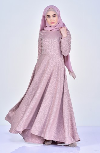 Powder Hijab Dress 4425-02