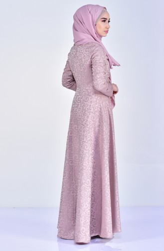 Powder Hijab Dress 4425-02
