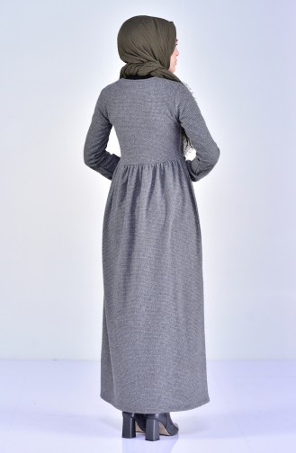 Grün Hijab Kleider 4025-02