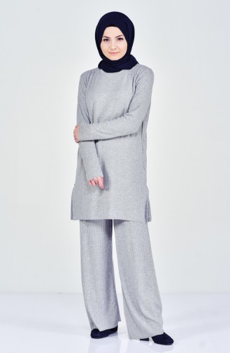 Thin Tricot Tunic Trousers Double Suit 4094-01 Gray 4094-01