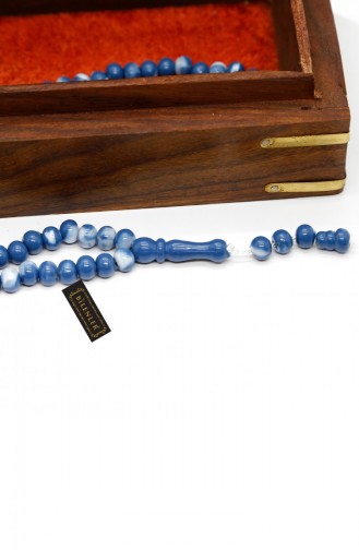 99 Chapelets Musulman 8mm Bleu Mer 87850