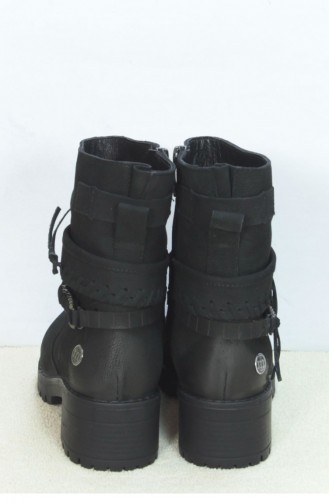 Marjin 1865 Topuklu Bot Siyah Nubuk 18K020022MM1865_004