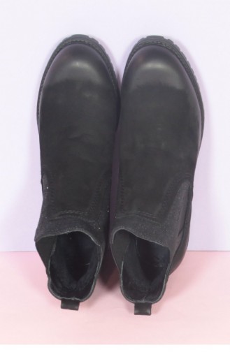 Marjin Alfira Heeled Nubuck Boots Black 18K02200SJ107001_004