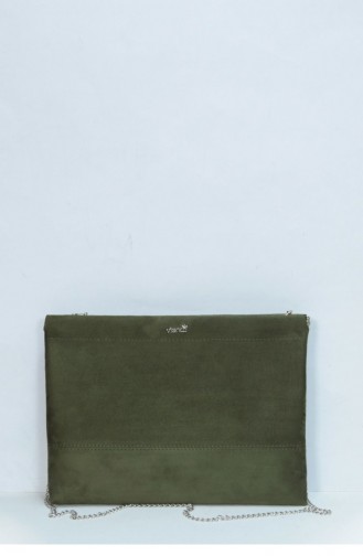 Marjin Alinare Portfolio Suede Bag Khaki 18K040026VN16638_034