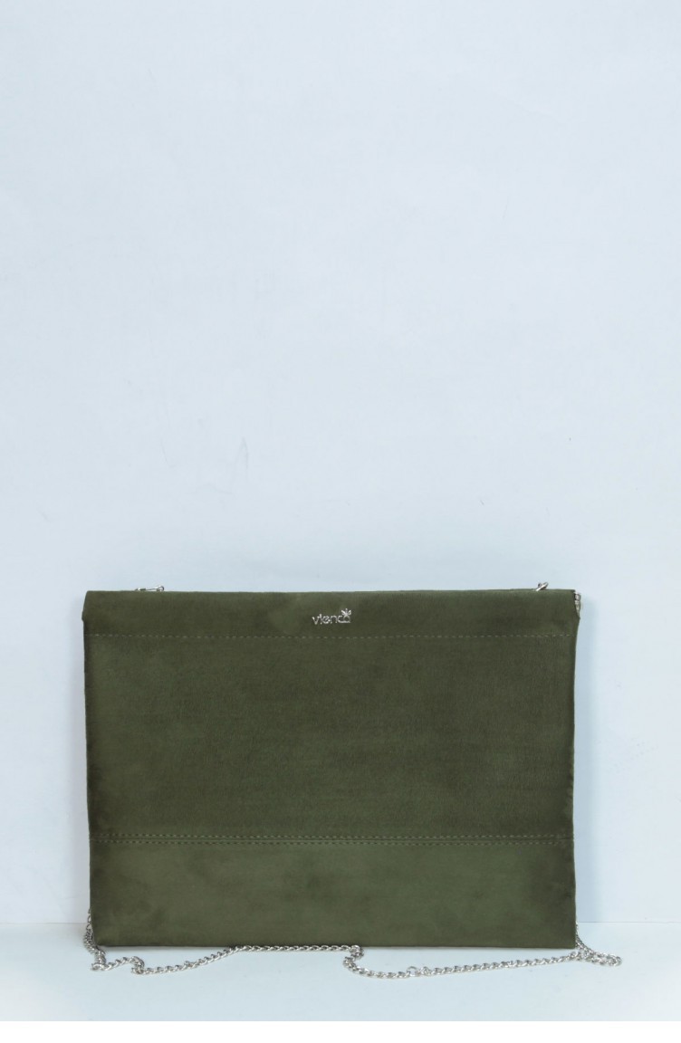 Marjin Alinare Portfolio Suede Bag Khaki 18K040026VN16638_034