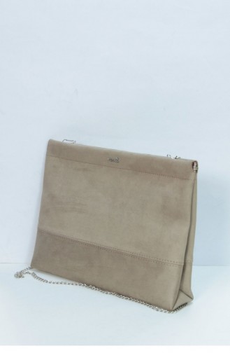 Marjin Alinare Portfolio Suede Handbag Mink 18K040026VN16638_398