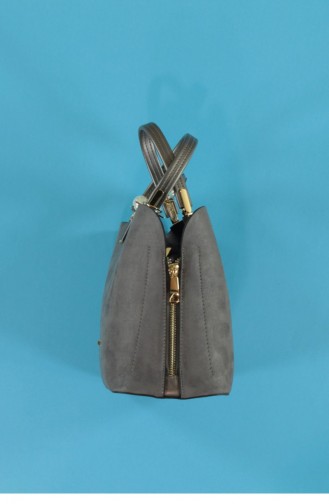 مرجين أزوك حقيبة يومية بتصميم شامواه لون رمادي 18K040024Vİ5325_122