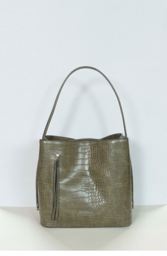 مارجين داتن حقيبة يومية كروكو لون أخضر كاكي 18K00024SN0573_hkc
