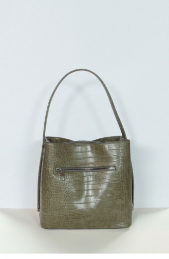 مارجين داتن حقيبة يومية كروكو لون أخضر كاكي 18K00024SN0573_hkc
