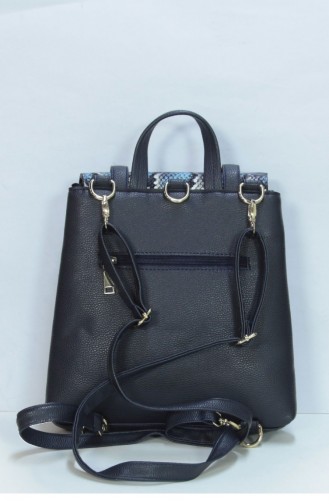 Marjin Getira Rucksack Blau Schlange 18K00046FR4760_161