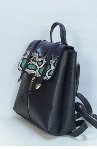 Marjin Getira Rucksack Blau Schlange 18K00046FR4760_161