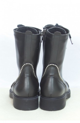 Marjin Lincel Düz Bot Siyah 18K020LF130_001
