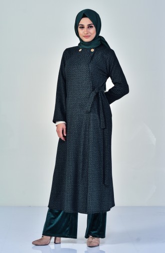 Side Bond Abaya 7099-04 Emerald Green 7099-04