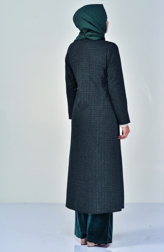 Abaya Attacher de Côter 7099-04 Vert emeraude 7099-04