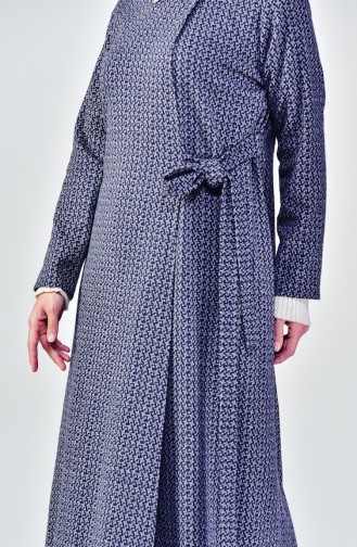 Abaya Attacher de Côter 7099-05 Bleu Marine 7099-05